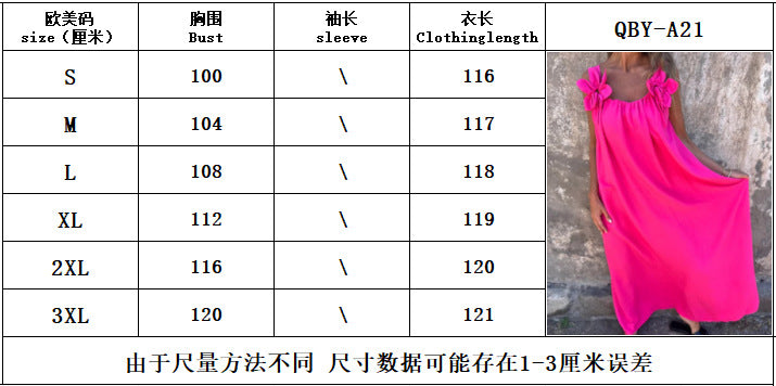 Solid Floral Embellished Sleeveless Loose Maxi Dress Summer New Women's Solid Color Lace Fashion Dress Women's Dress - Seldom Seen Styles