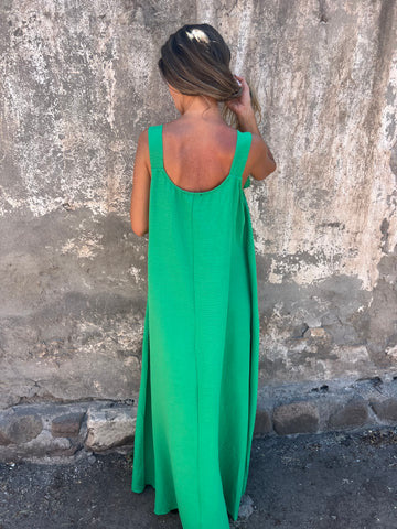 Solid Floral Embellished Sleeveless Loose Maxi Dress Summer New Women's Solid Color Lace Fashion Dress Women's Dress - Seldom Seen Styles