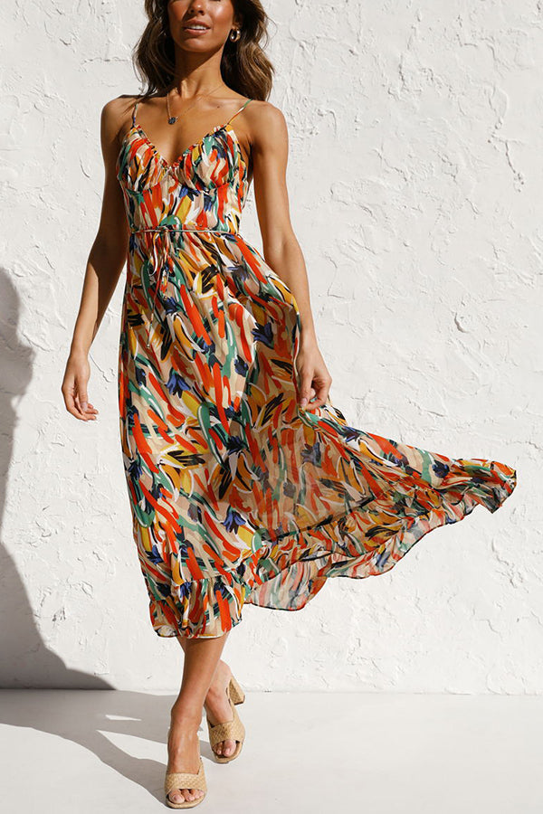Stay Amazing Colorful Printed Midi Dress - Seldom Seen Styles
