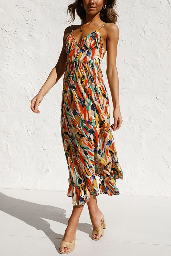 Stay Amazing Colorful Printed Midi Dress - Seldom Seen Styles