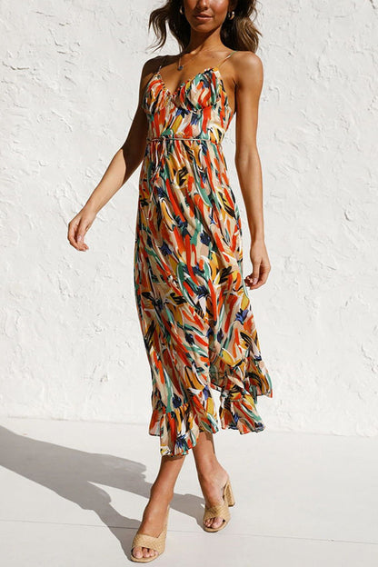 Stay Amazing Colorful Printed Midi Dress - Seldom Seen Styles