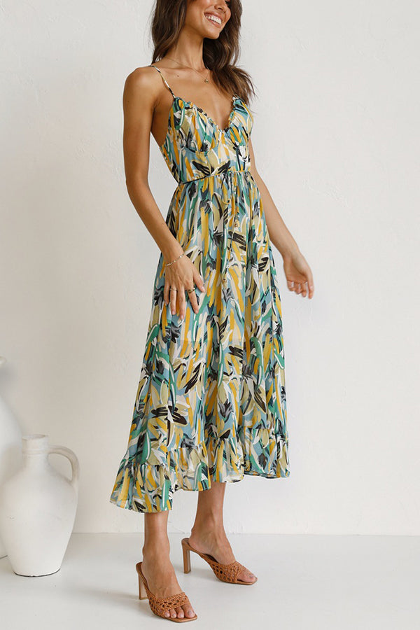 Stay Amazing Colorful Printed Midi Dress - Seldom Seen Styles