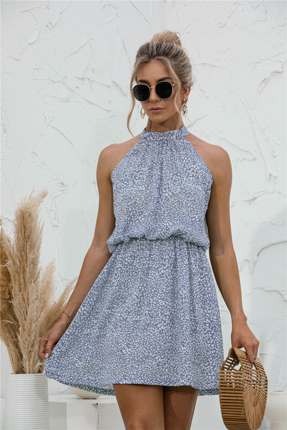 Summer Muse Dress - Floral Tie Neck With Open Back - Seldom Seen Styles