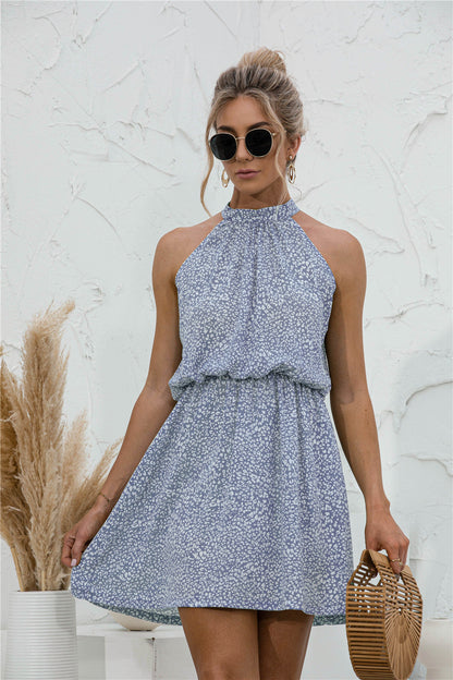 Summer Muse Dress - Floral Tie Neck With Open Back - Seldom Seen Styles