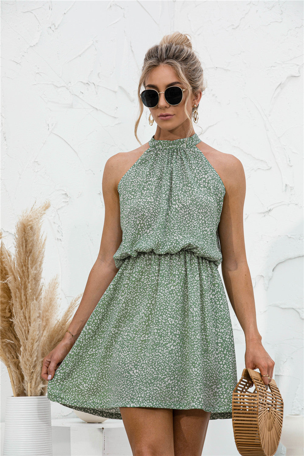 Summer Muse Dress - Floral Tie Neck With Open Back - Seldom Seen Styles