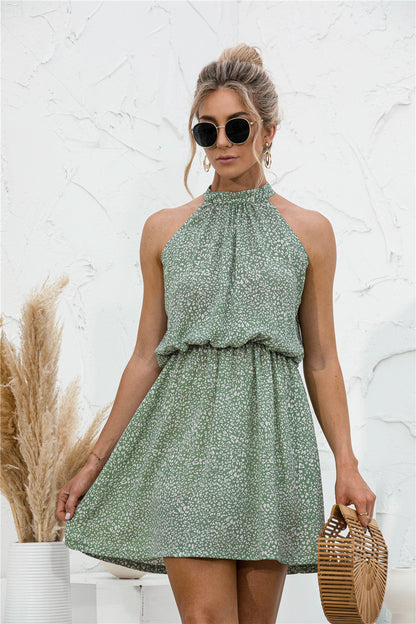 Summer Muse Dress - Floral Tie Neck With Open Back - Seldom Seen Styles