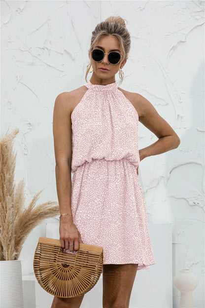 Summer Muse Dress - Floral Tie Neck With Open Back - Seldom Seen Styles