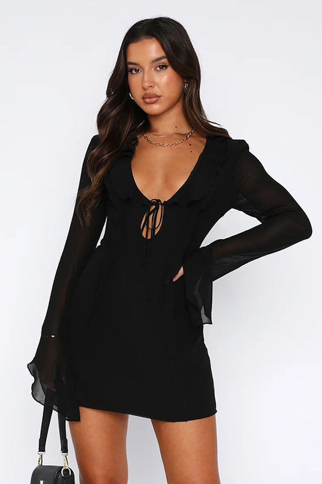 Surround Sound Mesh Mini Dress - Seldom Seen Styles