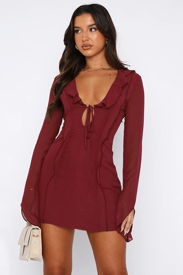 Surround Sound Mesh Mini Dress - Seldom Seen Styles