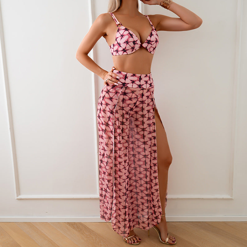 Swimsuit for Women2024New Style European and American Bikini Long Pants Three-Piece Swimsuit - Seldom Seen Styles