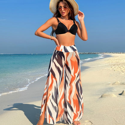 Swimsuit for Women2024New Style European and American Bikini Long Pants Three-Piece Swimsuit - Seldom Seen Styles