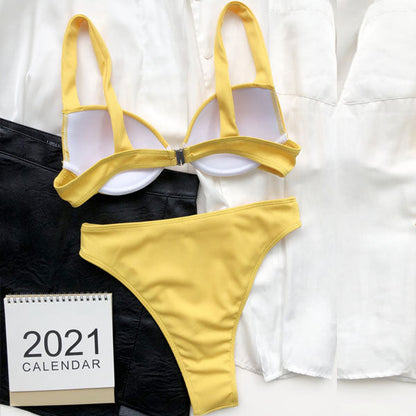 Tara Ribbed Style High Waist Bikini - Seldom Seen Styles