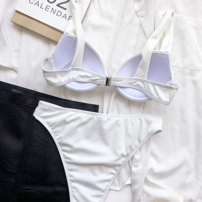 Tara Ribbed Style High Waist Bikini - Seldom Seen Styles