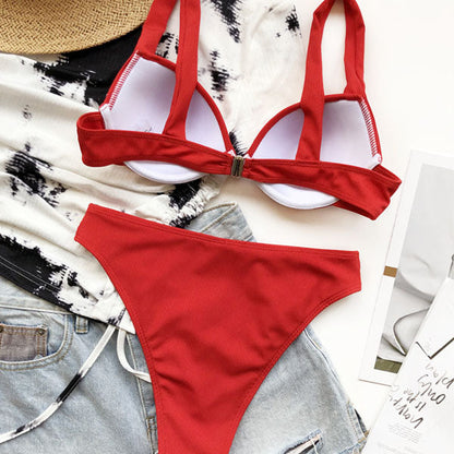 Tara Ribbed Style High Waist Bikini - Seldom Seen Styles