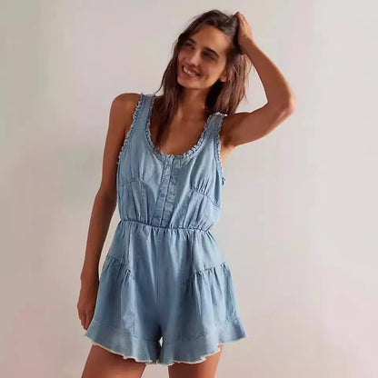 The Westlyn Playsuit Denim - Seldom Seen Styles
