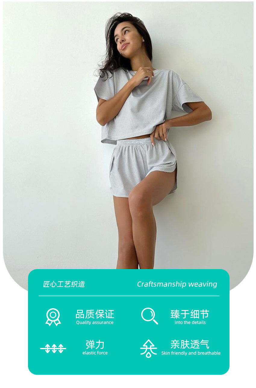 Two-piece Set Women's Halloween Back To School All Over Print Print Pants Clothing Sets, Casual Wear Drop Shoulder Short Sleeve Round Neck Crop Tee & Elastic Waist Split Hem Shorts, Ladies Clothes Utah Girl Fits, Co-ord Set, Sets for Women 2 Piece - Seldom Seen Styles