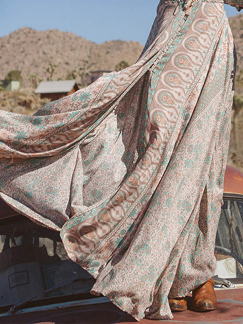 V-Neck Chiffon Sexy Maxi Dress Robe Longue Western Femme Long Summer Dress - Seldom Seen Styles