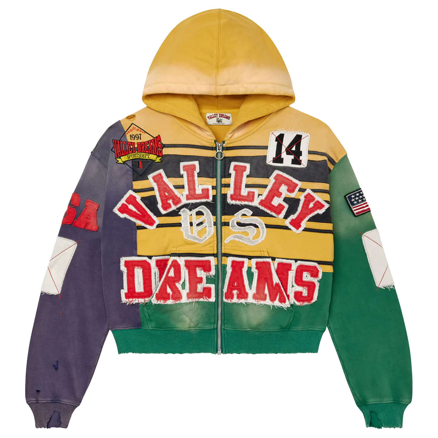 Vale Forever Collage Zip Up [Mardi Gras]