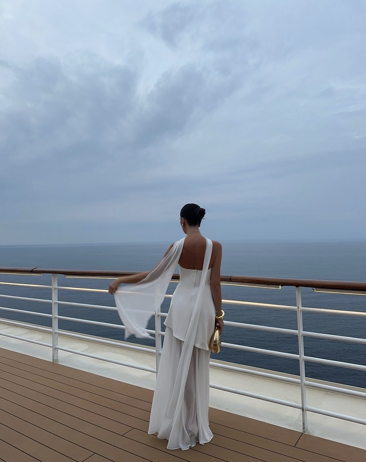 Valerie | Asymmetrical Maxi Dress White Mesh Dress - Seldom Seen Styles