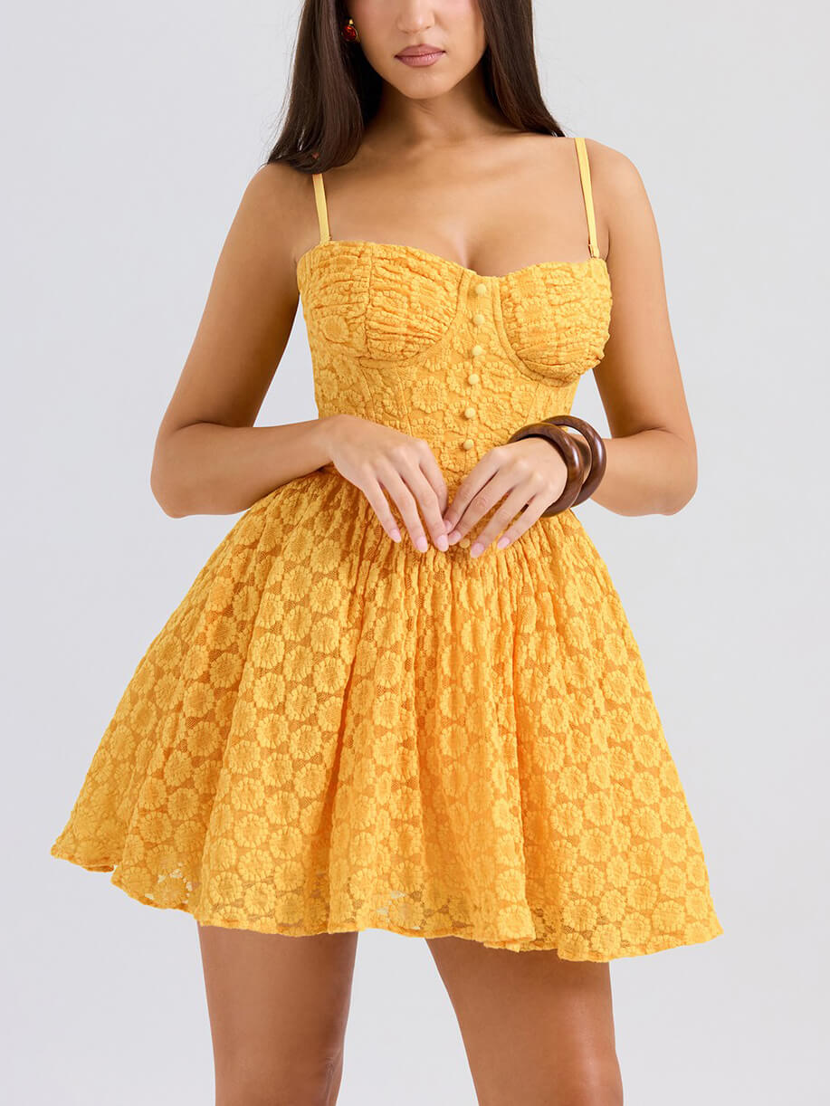 Vintage Lace Sexy Strap Mini Dress - Seldom Seen Styles