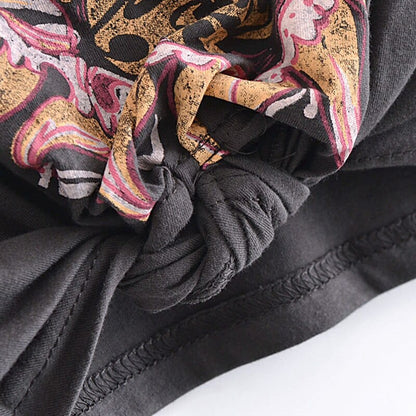 Vintage Print Short Sleeve Top - Seldom Seen Styles