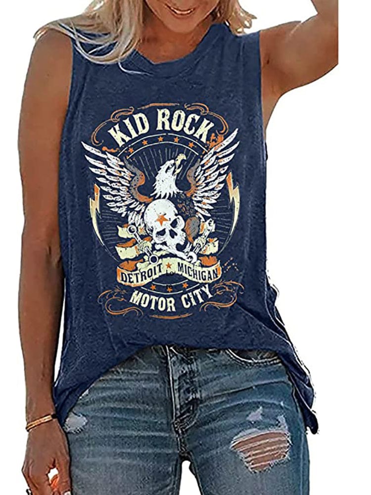 Vintage Retro Rock n Roll Graphic Tank Top - Seldom Seen Styles