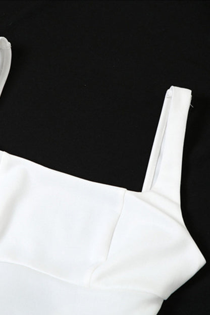 White Backless Tie-back Ruched Dress - Seldom Seen Styles