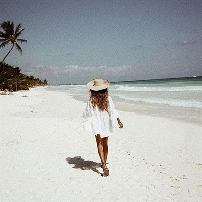 White Bohemian Beach Cover Up - Seldom Seen Styles