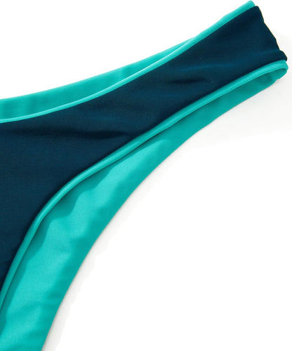 Women High Waisted Thong Bikini Set Reversible String 2 Piece Swimsuit - Seldom Seen Styles