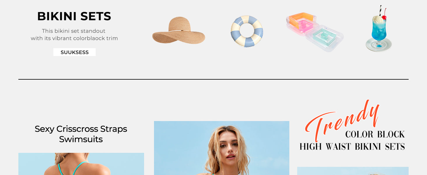 Women High Waisted Thong Bikini Set Reversible String 2 Piece Swimsuit - Seldom Seen Styles