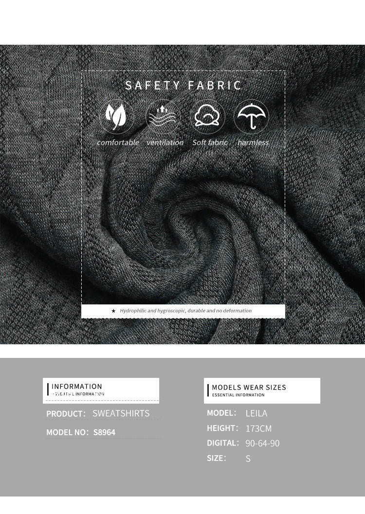 Women Long Sleeve Casual Sweatshirt V Neck Textured Trendy Comfy Vintage Fall Pullover Sweatshirts Top - Seldom Seen Styles