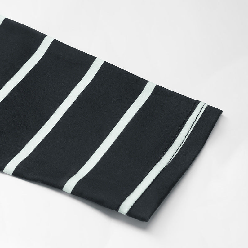 Women Long Sleeve Striped Sweatshirt Crew Neck Loose Casual Top Fall Tees Western Shirts for Women - Seldom Seen Styles