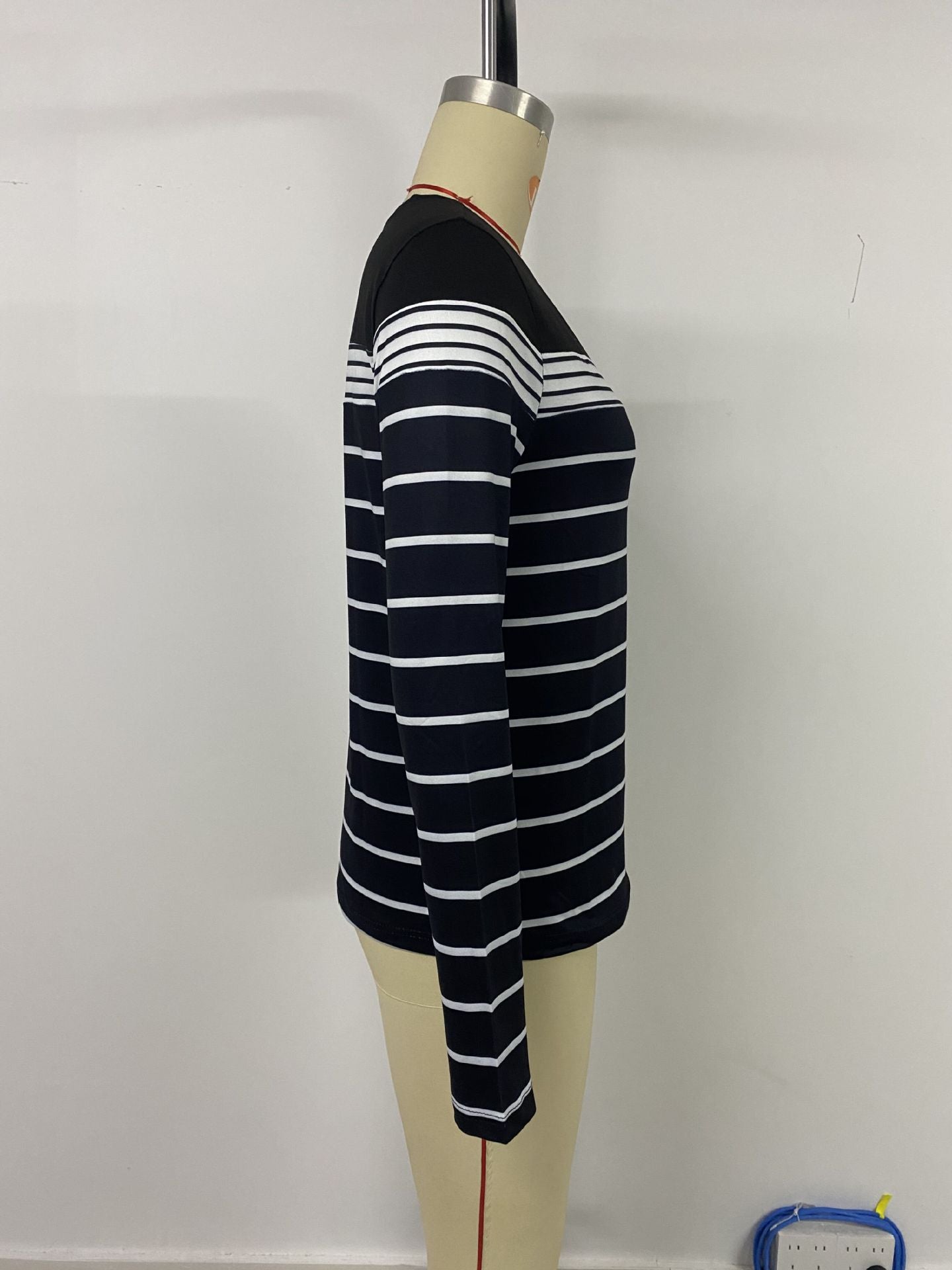 Women Long Sleeve Striped Sweatshirt Crew Neck Loose Casual Top Fall Tees Western Shirts for Women - Seldom Seen Styles