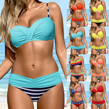 Women Push Up Two Piece Bikini Swimsuits Padded Swimwear Bathing Suit - Seldom Seen Styles