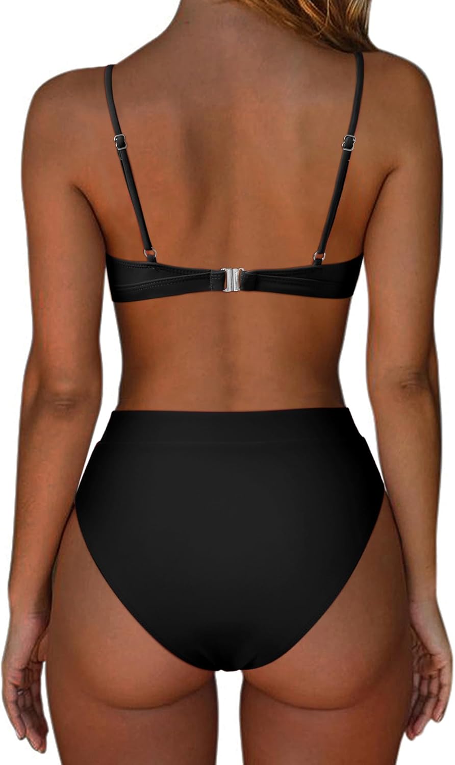 Women Sexy High Waisted 2 Piece Bikini Sets Triangle High Cut Swimsuits - Seldom Seen Styles