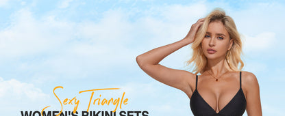 Women Sexy High Waisted 2 Piece Bikini Sets Triangle High Cut Swimsuits - Seldom Seen Styles