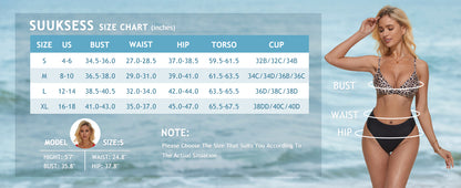 Women Sexy High Waisted 2 Piece Bikini Sets Triangle High Cut Swimsuits - Seldom Seen Styles