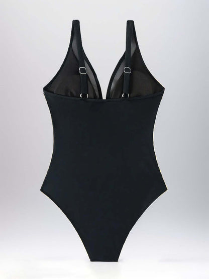 Women Sexy Mesh Tummy Control Swimsuit Push Up High Waisted Bathing Suit - Seldom Seen Styles