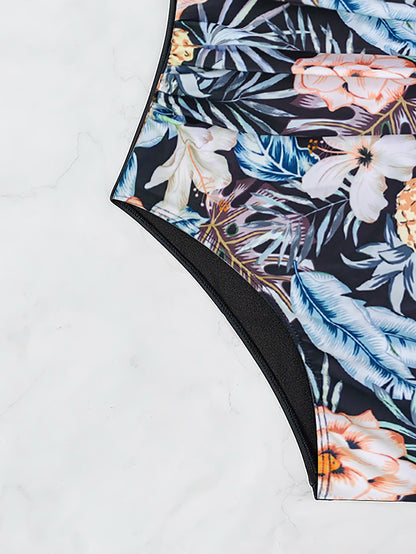 Women Sexy Mesh Tummy Control Swimsuit Push Up High Waisted Bathing Suit - Seldom Seen Styles