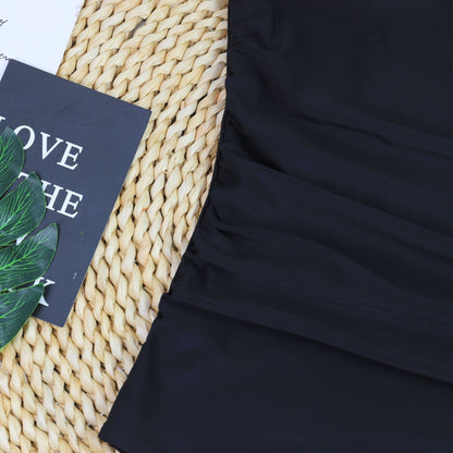 Women Tummy Control One Piece Swimsuits Strapless Bandeau Bathing Suits Slimming Halter Swimwear - Seldom Seen Styles