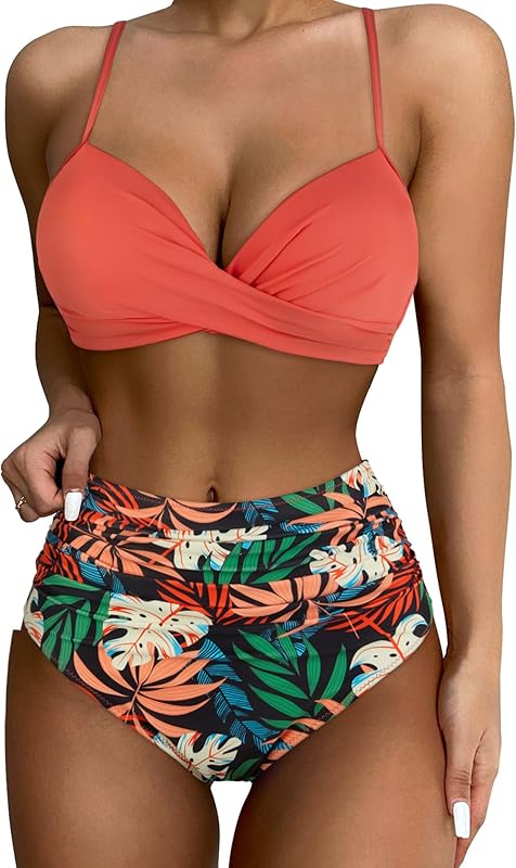 Women Twist High Waisted Bikini Sexy Push Up Two Piece Swimsuits - Seldom Seen Styles