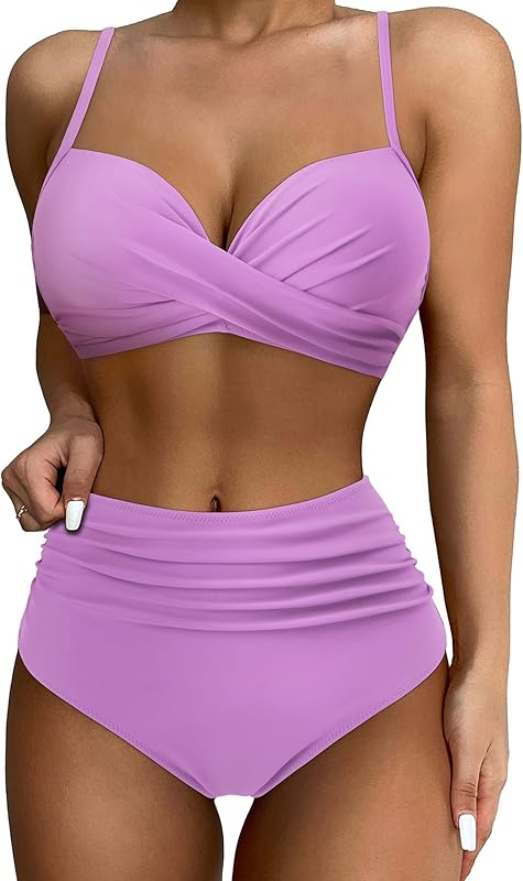 Women Twist High Waisted Bikini Sexy Push Up Two Piece Swimsuits - Seldom Seen Styles