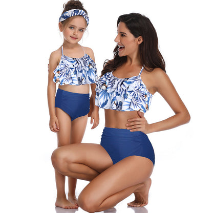 Women Two Piece Swimsuits High Waisted Bikini Teen Ruffle Tummy Control Bottoms Halter Bathing Suits - Seldom Seen Styles