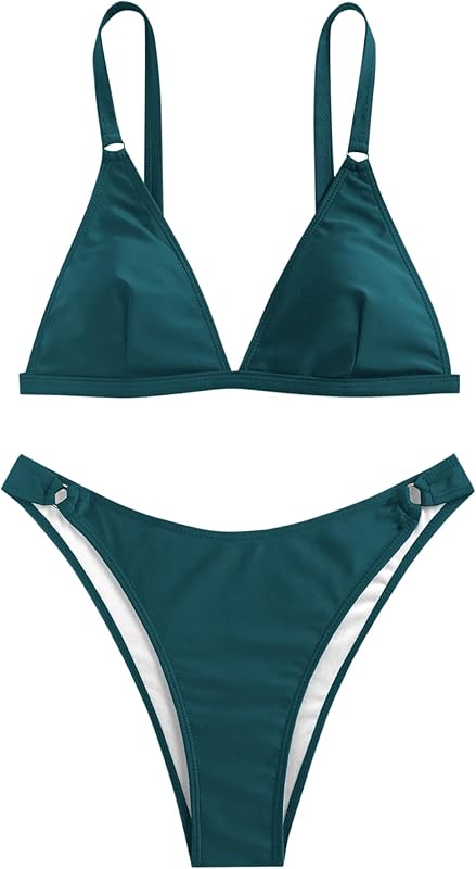 Women's 2 Piece Floral Print Swimsuit Triangle String High Cut Bikini Sets Bathing Suit - Seldom Seen Styles