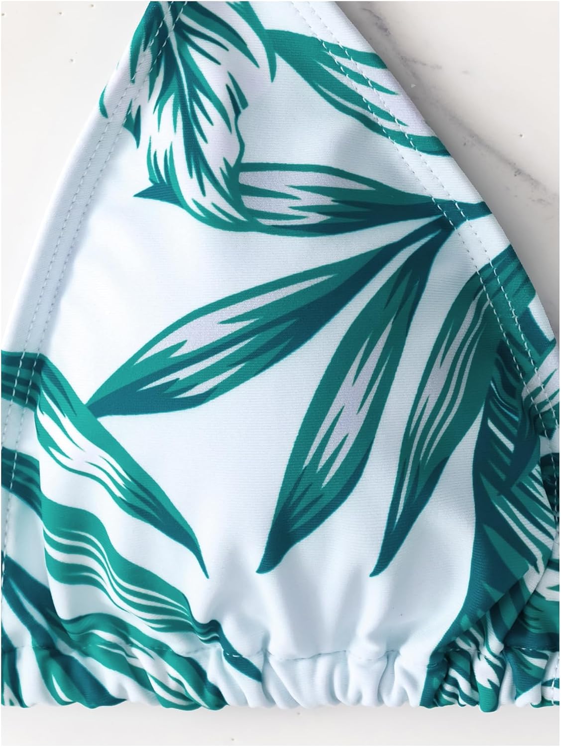 Women's 2025 Summer 3 Piece Swimsuits Tropical Print Bikini Set Halter Drawstring Bathing Suits with Cover Up - Seldom Seen Styles