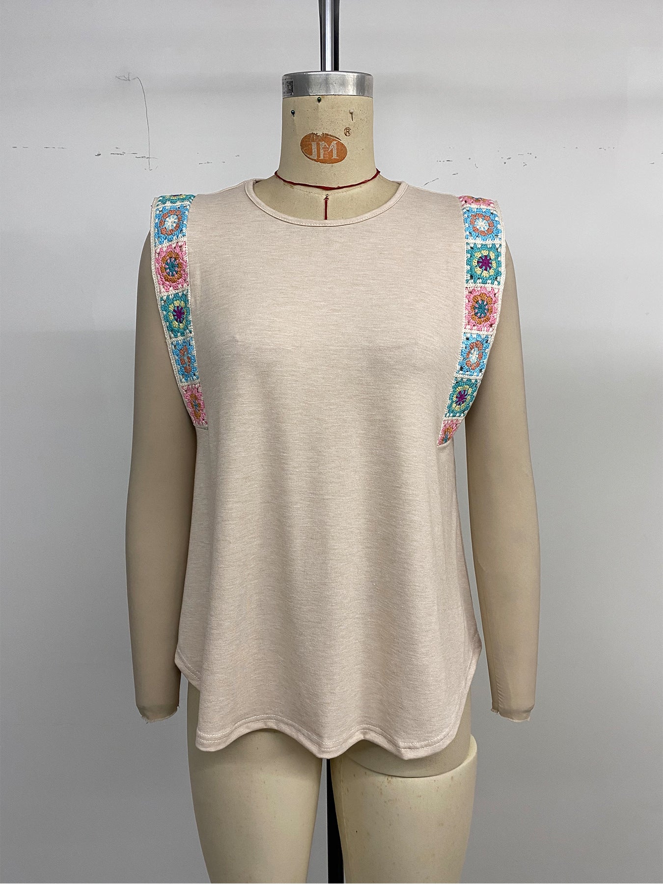 Women's 2025 Summer Fashion Cap Sleeve Tops for Women Round Neck Ribbon Splicing Casual Sleeveless Sweatshirt Top - Seldom Seen Styles