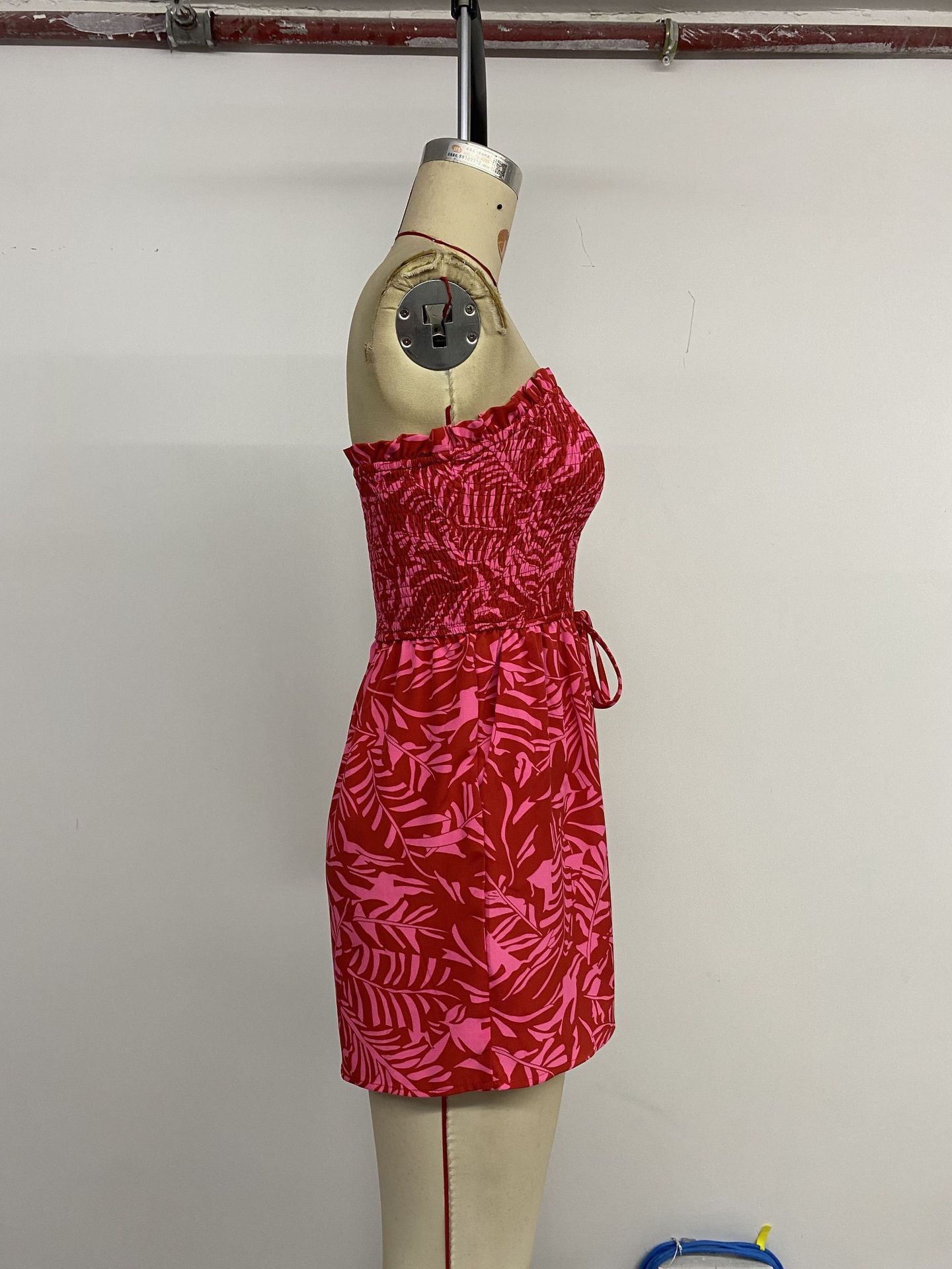 Women's Beach Vacation Clothes Summer Tube Top Romper Floral Strapless Wide Leg Jumpsuit - Seldom Seen Styles