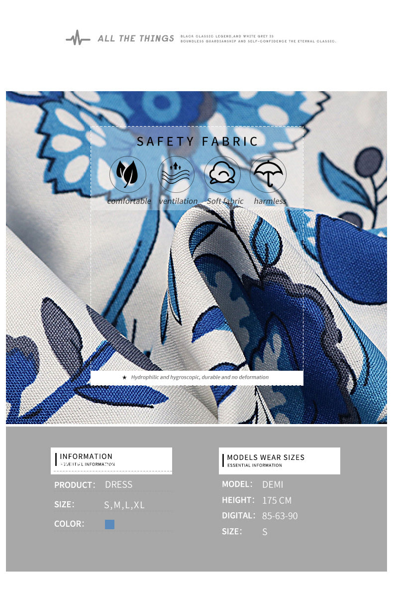 Women's  Boho Floral Maxi Dress Curvy Short Sleeve Shirred Squared Neck Flomal Long Dress - Seldom Seen Styles