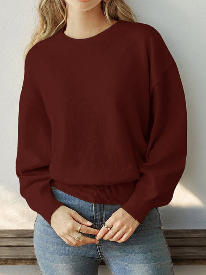 Women's Cute Aesthetic Heart Cream Sweaters Trendy Fall Pullover Crewneck Long Sleeve Soft Knitted Sweater Top - Seldom Seen Styles