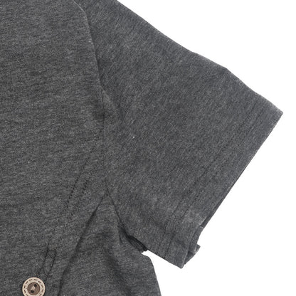 Women's Draped Button Front T Shirts Split Hem Short Sleeve Summer Tee Tops - Seldom Seen Styles